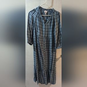 Isabel Maternity Plaid Dress
